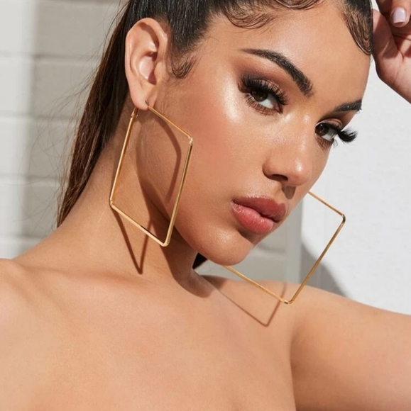 Nikkiwallflower Jewelry - *Drew* Geometric Large Earrings